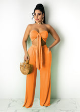 Load image into Gallery viewer, Sexy solid color wide leg pants tube top suit(AY1831)