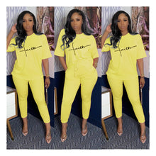 Load image into Gallery viewer, Fashion Printed Short Sleeve T-Shirt Set(AY1972)