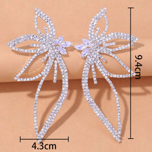 Load image into Gallery viewer, Fashion Rhinestone Butterfly Earrings(AE4092)