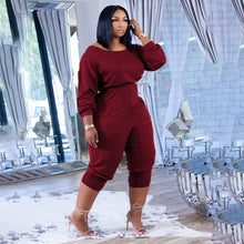 Load image into Gallery viewer, Casual slanted shoulder feet solid jumpsuit(AY1445)