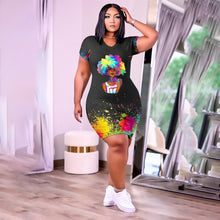 Load image into Gallery viewer, Hot personality printed dress AY1084