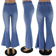 Load image into Gallery viewer, Hot selling high stretch big flared jeans(Only pants)