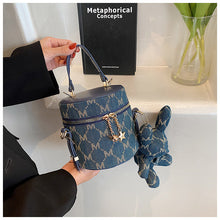 Load image into Gallery viewer, Jacquard cylinder handbag messenger bag AB2059