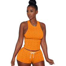 Load image into Gallery viewer, Yoga Sports Tank Top Shorts Set AY1071
