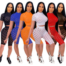 Load image into Gallery viewer, New hollow tight-fitting two-piece suit YC2109