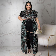 Load image into Gallery viewer, Plus size colorful yarn hollow dress top(AY1843)