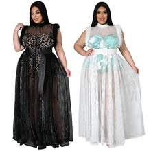 Load image into Gallery viewer, Sexy mesh maxi dress two piece set(Belt not included)AY1725