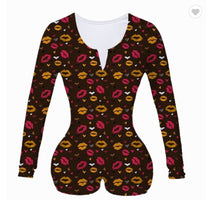 Load image into Gallery viewer, Valentine's Day rose print jumpsuit AH2033