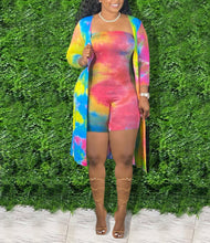 Load image into Gallery viewer, Tie-dye jumpsuit long sleeve suit AY1159