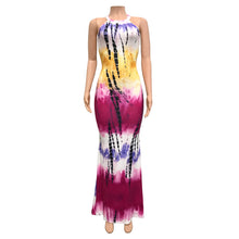 Load image into Gallery viewer, Tie dye print sexy long dress AY2021