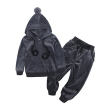Load image into Gallery viewer, Children's fur ball sweater suit