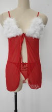 Load image into Gallery viewer, Sexy deep V perspective plush underwear(With plush bracelet)AY1606