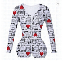 Load image into Gallery viewer, Valentine's Day rose print jumpsuit AH2033