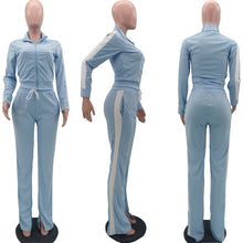 Load image into Gallery viewer, Casual stitching split sports suit(AY1307)