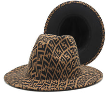 Load image into Gallery viewer, Printed double-sided color matching jazz hat(AE4073)