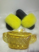 Load image into Gallery viewer, Waist side bag and slippers set