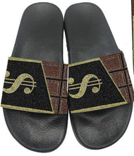 Load image into Gallery viewer, Hot dollar rhinestone slippers HPSD025
