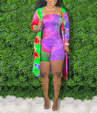 Load image into Gallery viewer, Tie-dye jumpsuit long sleeve suit AY1159
