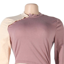 Load image into Gallery viewer, Sexy Patchwork Button Two Piece Set(AY1788)