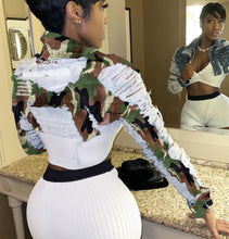 Load image into Gallery viewer, Personality ripped denim short jacket(AY1444)