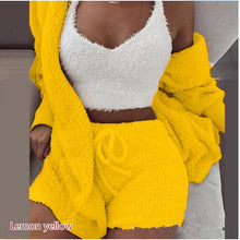Load image into Gallery viewer, Plush three-piece soft casual wear