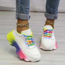 Load image into Gallery viewer, Color graffiti hand drawn casual shoes HPSD121