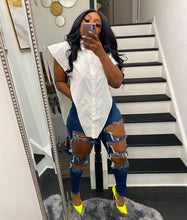 Load image into Gallery viewer, Fashion Solid Color V-Breasted Shirt Top(AY1806)