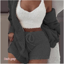 Load image into Gallery viewer, Plush three-piece soft casual wear