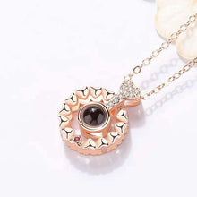 Load image into Gallery viewer, Hot selling Valentine's Day One Hundred Languages I Love You Projection Necklace