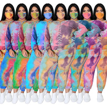 Load image into Gallery viewer, Tie-dye fashion long sleeve casual suit(AY1302)
