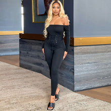 Load image into Gallery viewer, Solid color sexy slim jumpsuit(AY1219)