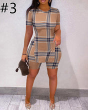 Load image into Gallery viewer, Casual Letter Print Short Sleeve Top Shorts Set(AY1828)
