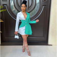 Load image into Gallery viewer, New block button shirt dress AY1145