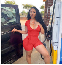 Load image into Gallery viewer, Sexy printed deep V elastic pit strip AY1100