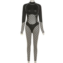 Load image into Gallery viewer, Fashion Print Contrast Jumpsuit(AY1732)