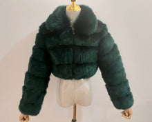 Load image into Gallery viewer, Hot sale lapel faux fur short coat(AY1356)