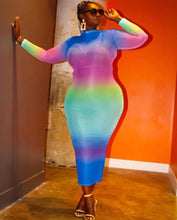 Load image into Gallery viewer, Hot sale tie-dye printed dress women