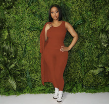 Load image into Gallery viewer, Solid color long cardigan pants suit(AY1224)