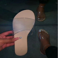 Load image into Gallery viewer, Hot selling one-word transparent slippers