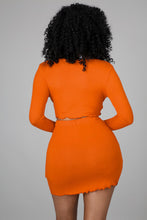 Load image into Gallery viewer, Fashion solid color flared sleeve two-piece suit(AY1242)