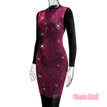 Load image into Gallery viewer, Sexy Rhinestone Mesh Dress (No Lingerie)AY1808