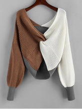 Load image into Gallery viewer, Personality fancy knitted contrast sweater(AY1440)