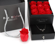 Load image into Gallery viewer, Valentine's Day Rose Flower Gift Box(No necklace)