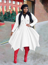 Load image into Gallery viewer, Double-breasted lapel collar trench coat long coat(AY1470)