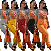 Load image into Gallery viewer, Fashion solid color slit fringed trousers(AY1759)
