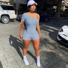 Load image into Gallery viewer, New ribbed one-shoulder jumpsuit  AY1052