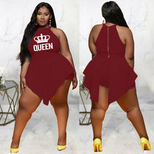 Load image into Gallery viewer, Plus size Irregular Crown Sleeveless Jumpsuit(AY1777)