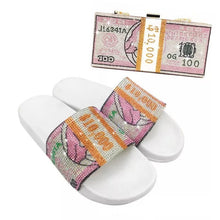 Load image into Gallery viewer, Rhinestone dollar shoe bag set