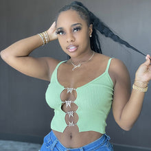 Load image into Gallery viewer, Casual thread suspender vest T-shirt AY1931