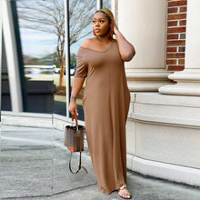 Load image into Gallery viewer, Hot selling solid color oversized dress AY2789
